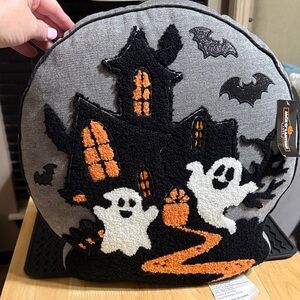 Halloween Haunted House Pillow